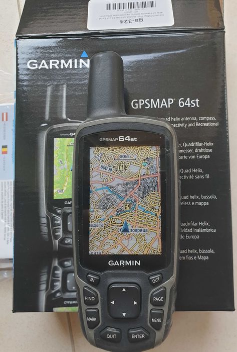 Туристическа навигация GARMIN 64st - пълен комплект