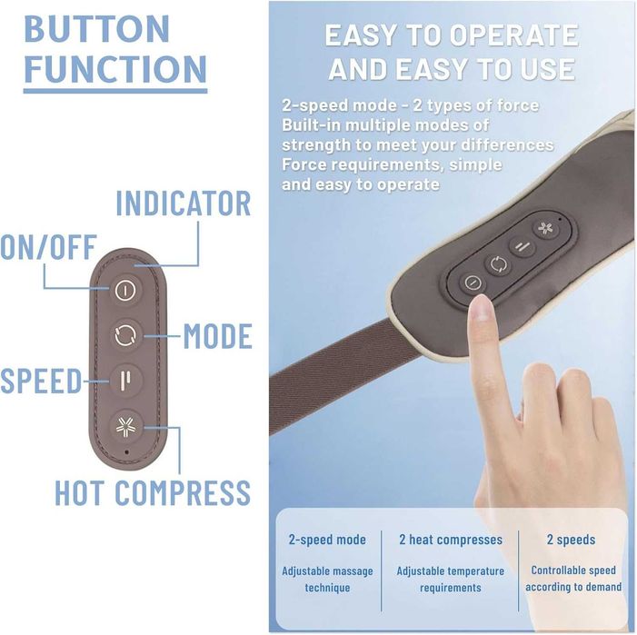 Массажер для деки и плеч 6d