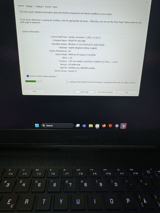 HP OMEN RTX 4090 de 16GB Display 17.3 cu 3K I9-13900HX 32CPU RAM 64GB