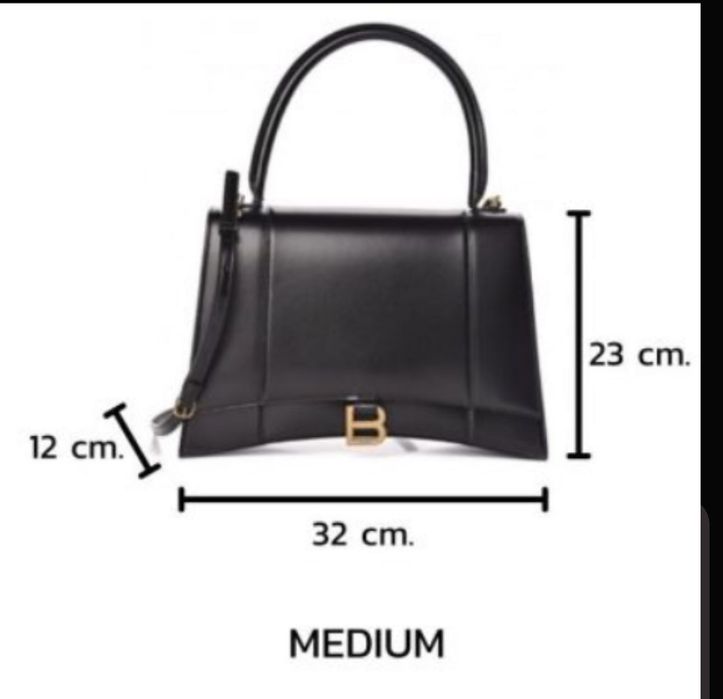 Дамска чанта Balenciaga Hourglass Xs Crocodile Embossed