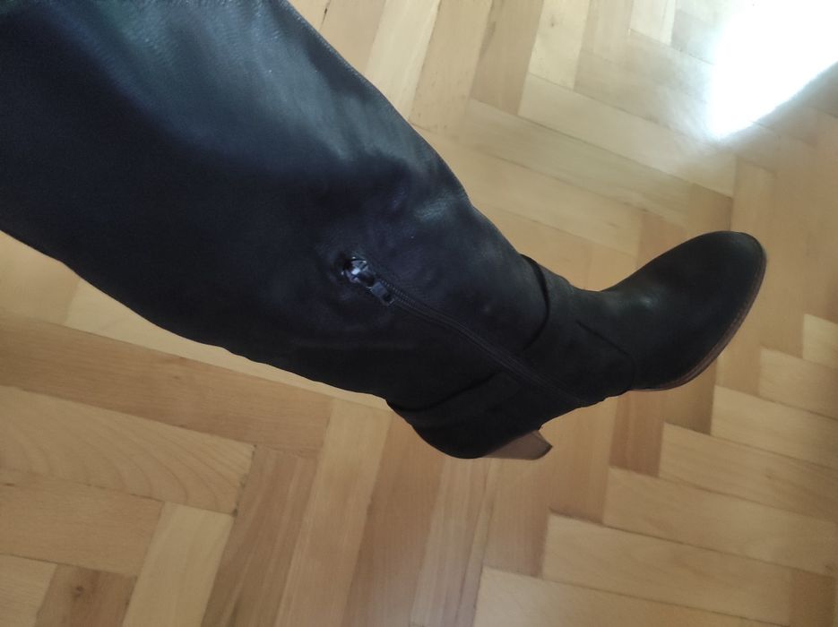 HAMPTON BAYS Дамски ботуши естествен велур