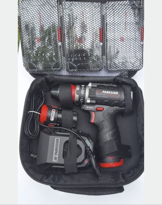Filetanta Parkside Performance + 2 baterii si accesorii(biti)