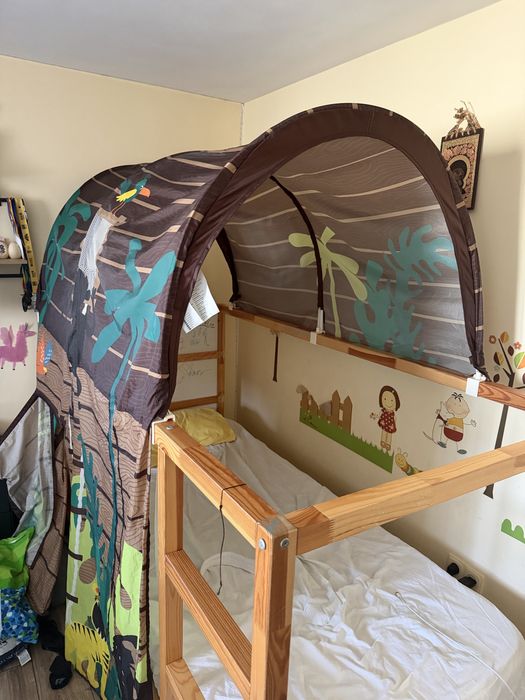 Pat Ikea reversibil pin/alb 90x200