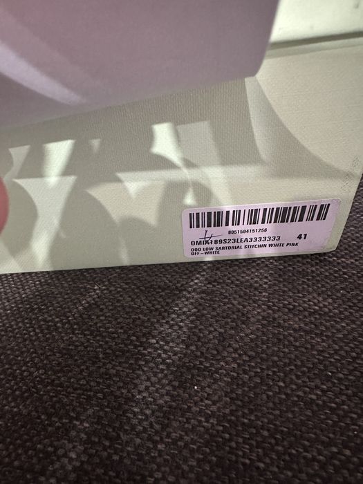 Off-White Out of Office Sartorial Stitching White Pink