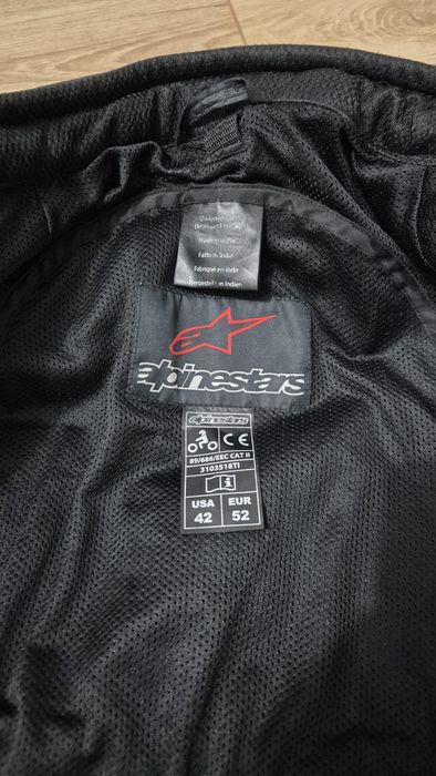 Geaca Moto Piele Alpine Stars