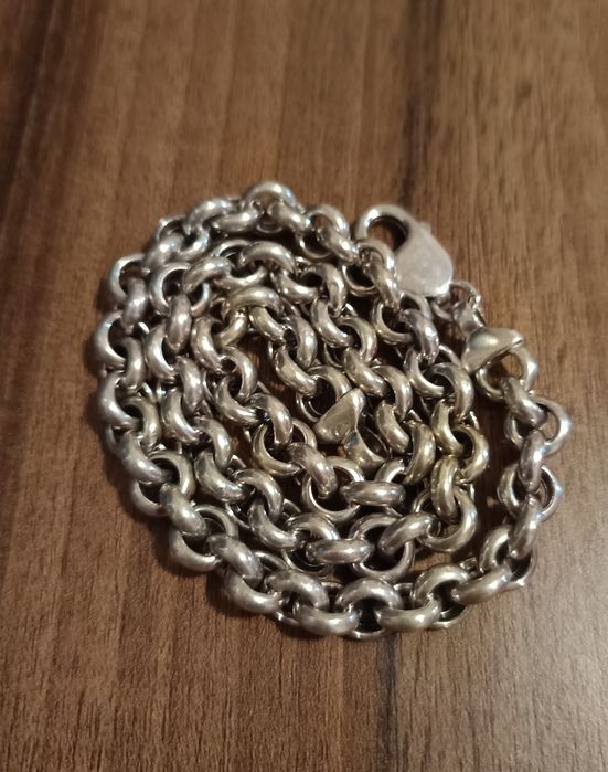 Сребърен синджир-38 гр!