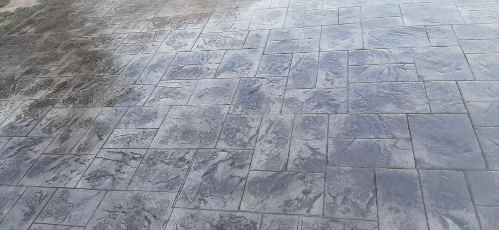 Beton amprentat/vertical