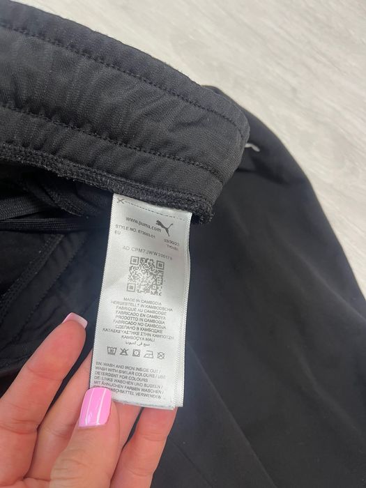 Puma детско спортно долнище – черно