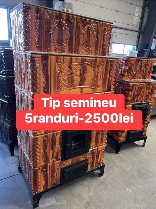 Sobe teracota premontate cu plita si cuptor / cahle tercacota / samota