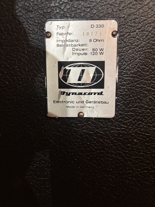 Boxe pasive Dynacord D330