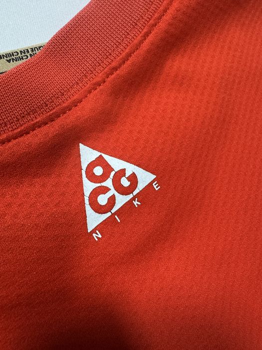 Tricou nike acg than idle orange & white print