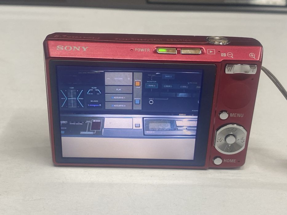 Aparat foto Slim Sony CyberShot DSC T 100,carcasa metalica