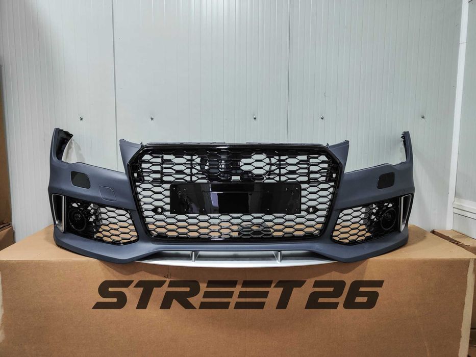 Bara fata RS Audi A7 4G (2010-2014) Cu grila RS7 negru lucios