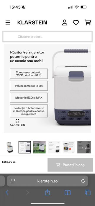 Frigider/Congelator Auto Klarstein 12L