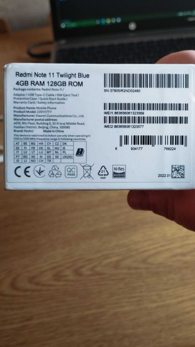 Продавам Xiaomi Redmi Note 11 за 130 лв