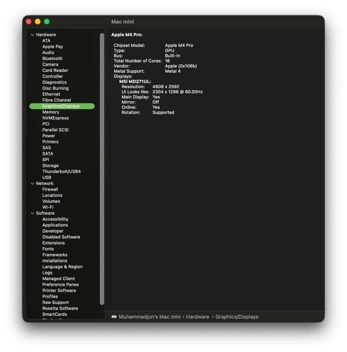 Mac mini M4 pro 24/512