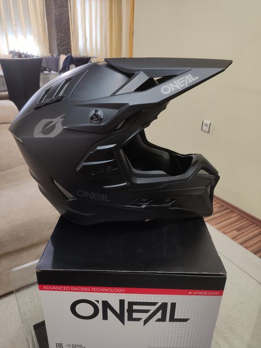 Ендуро каска O'NEAL EX-SRS solid black V-24