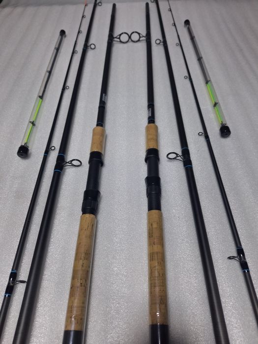 SET 2 Lansete Feeder Robinhan HARRIER 3,90 metri Actiune:180gr carbon