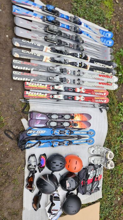 Skiuri. Casca  clapari ochelari , salomon  atomic volkl