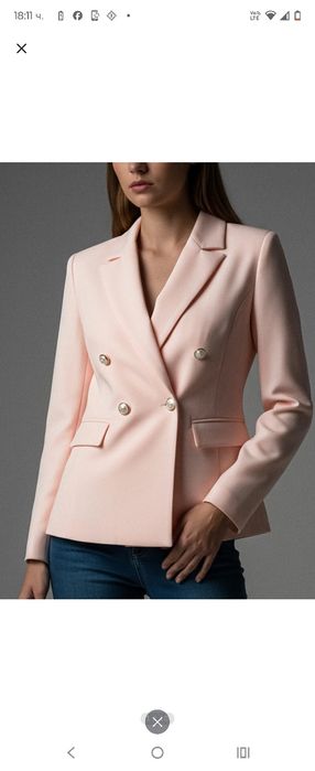 Дамско розово сако
