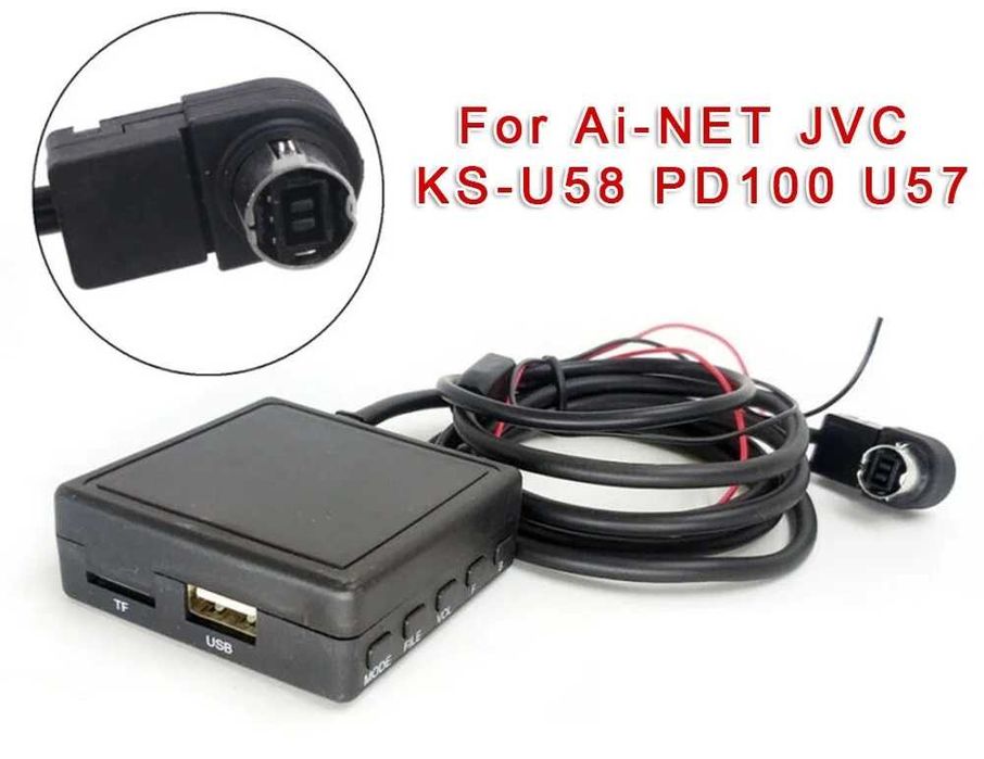 Адаптер AUX USB блютуз на Pioneer Alpine JVC Аудио кабель AUX
