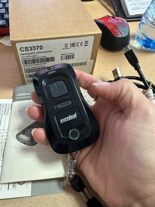 Zebra CS3070 Bluetooth баркод скенер – безжичен, с памет, отличен