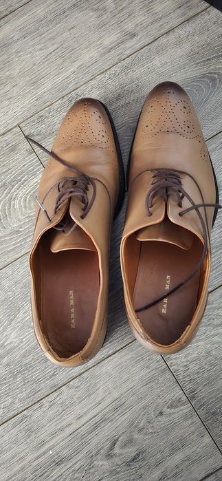 Pantofi piele naturala Zara, marime 43