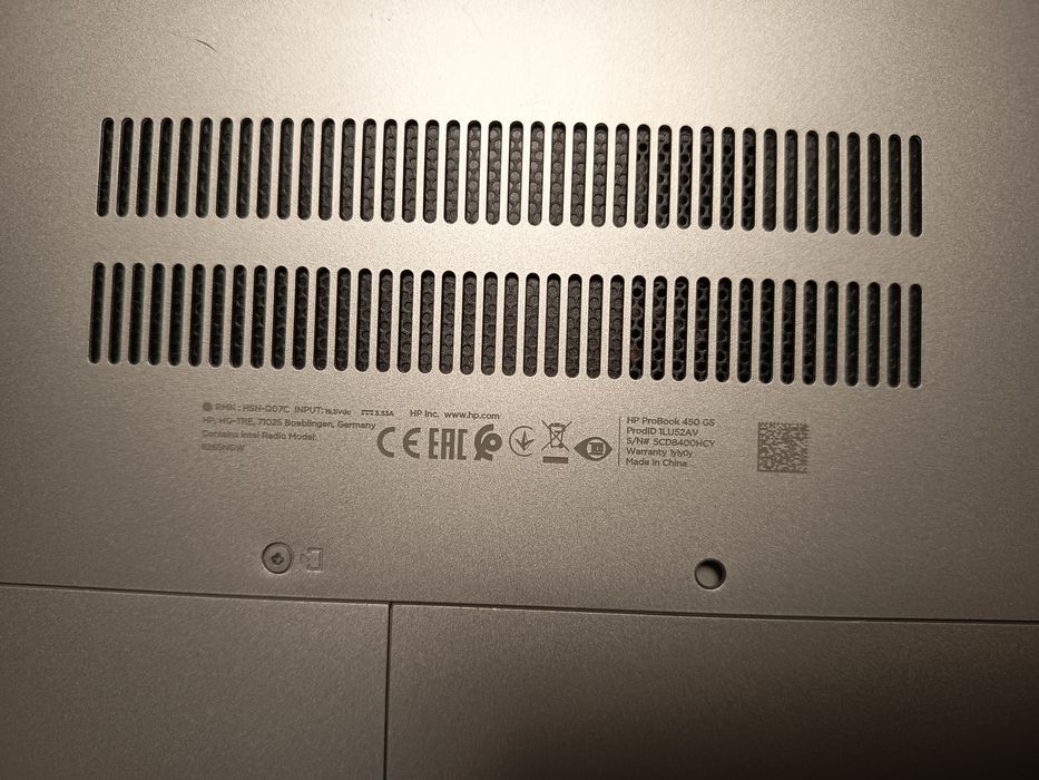 HP Probook 450 G5 16ram/I5/SSD