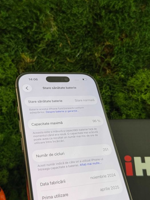 iPhone 16 Pro Desert Titanium 128GB 96% Baterie #8031