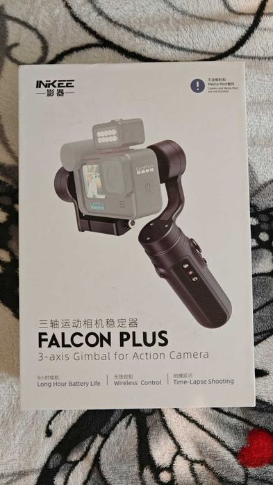 Stabilizator Gimbal INKEE Falcon Plus pentru cameră de acțiune GoPro