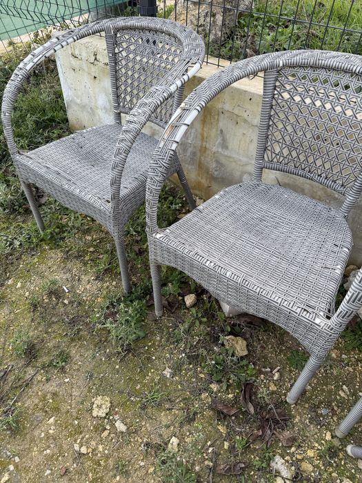 Ратанови столове 5 броя