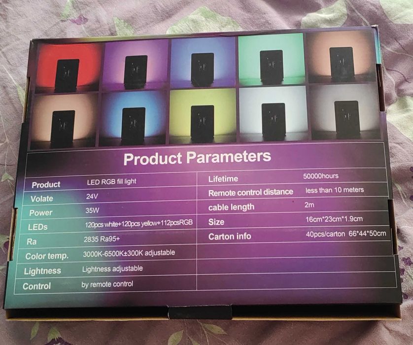 Студийный свет LED FLAT PANEL F99 RGB