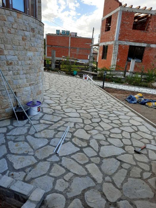 Естествен камък гнайс за облицовка,настилка,декорация