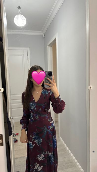 Вечернее платье шелковое