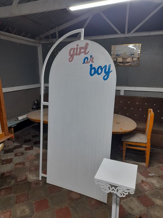 Фотозона гендер пати в аренду