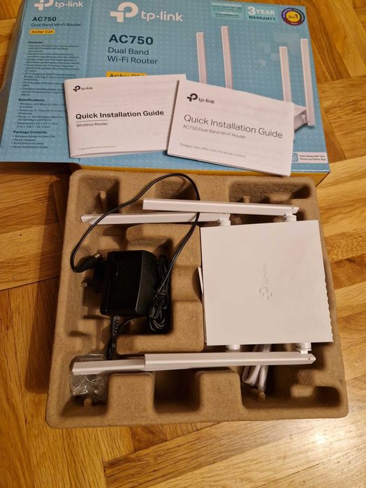 Рутер Wireless TP-Link Archer C24, AC750, Dual Band