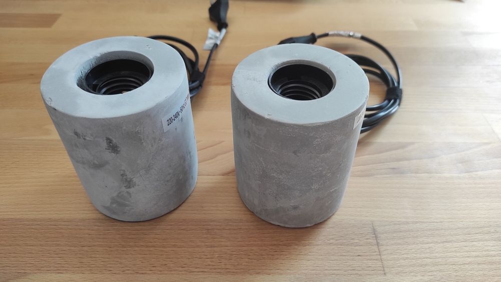 Set 2 lămpi noptieră / masă din beton Boltze Skandi Love - design modern scandinav