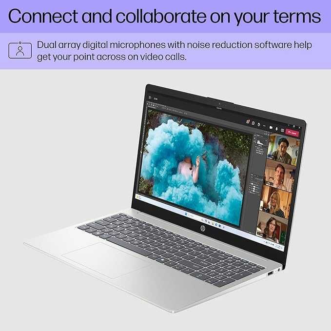 HP 15-fc0502nr Laptop 15.6 FHD AMD Ryzen 7-5825U 8GB DDR4 512GB SSD Wi