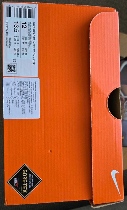 Маратонки Nike (ReactX Infinity RN 4 GoreTex)
