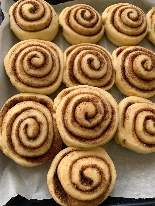 Синнабон корицой с кремом.