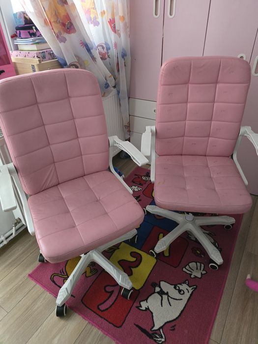 Scaune birou + masuta ikea