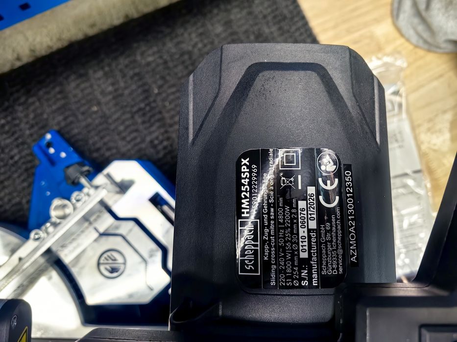 Потапящ циркуляр с изтегляне 2200W, 254мм Scheppach HM254SPX