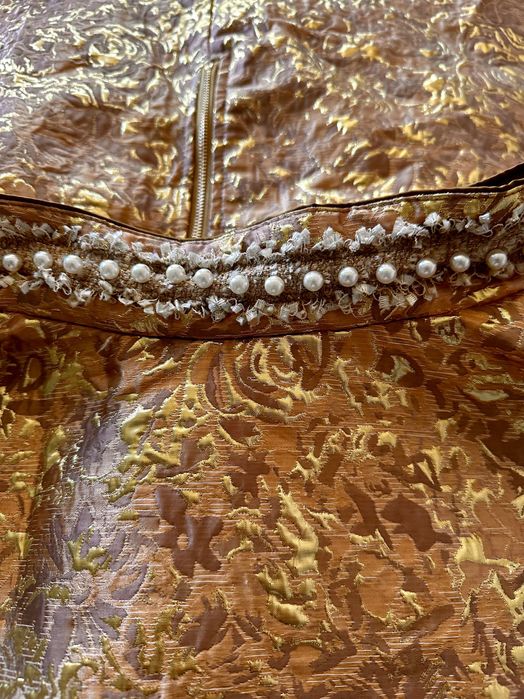 Дамска златист сет от тафта