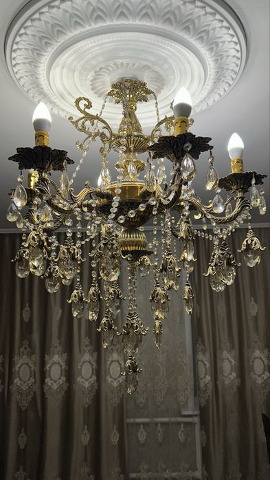 Люстра горный хрусталь