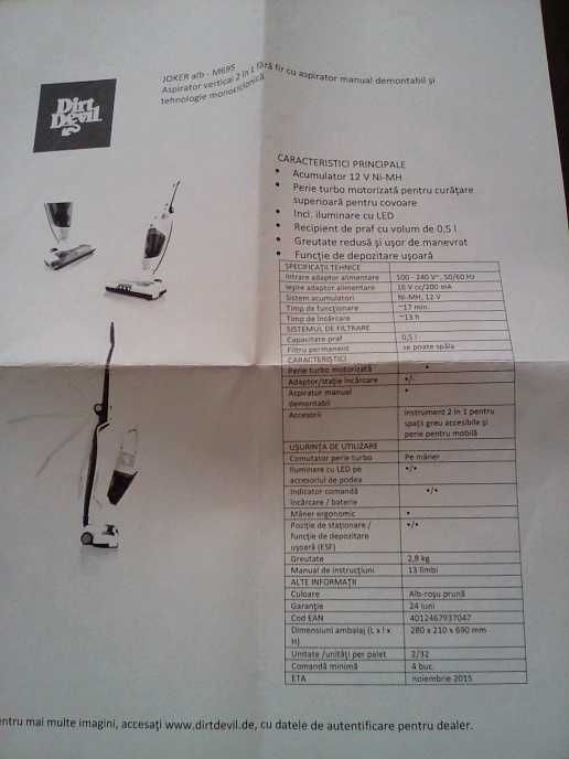 Dirt  Devil M695 Joker