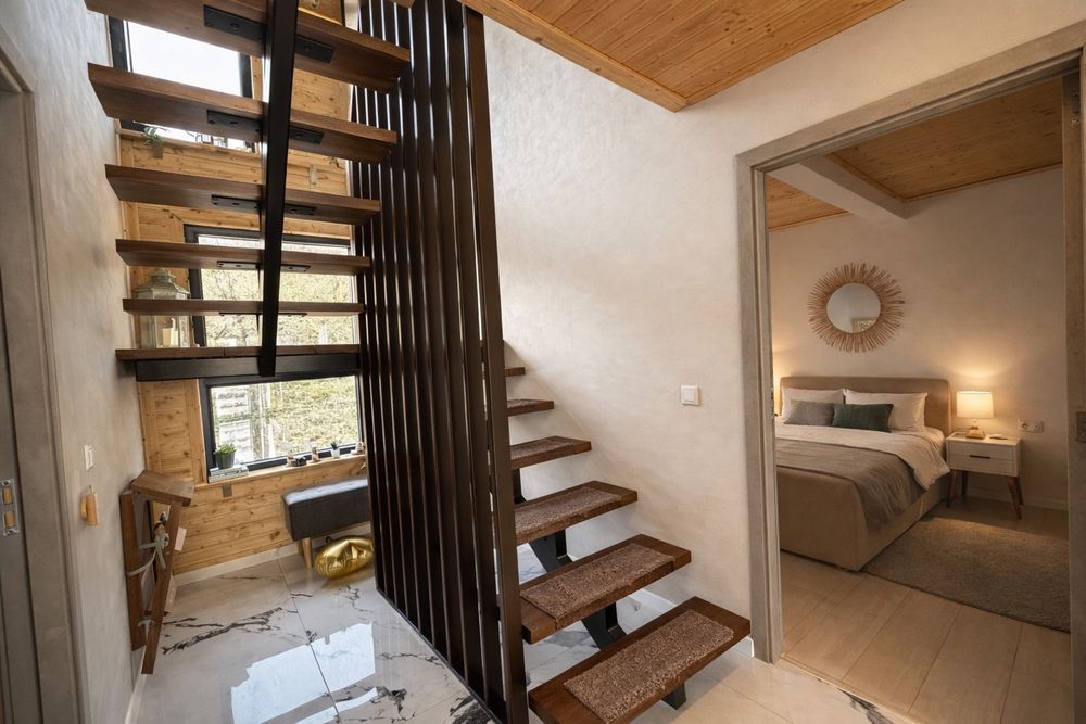 Cabane Tip-A Frame 2/10 persoane Piscină încălzită și ciubăr