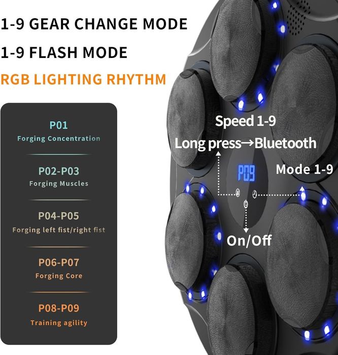 Настенный мешок Смарт груша Боксерский мешок музыкальный