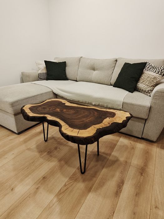 Măsuță cafea lemn de nuc