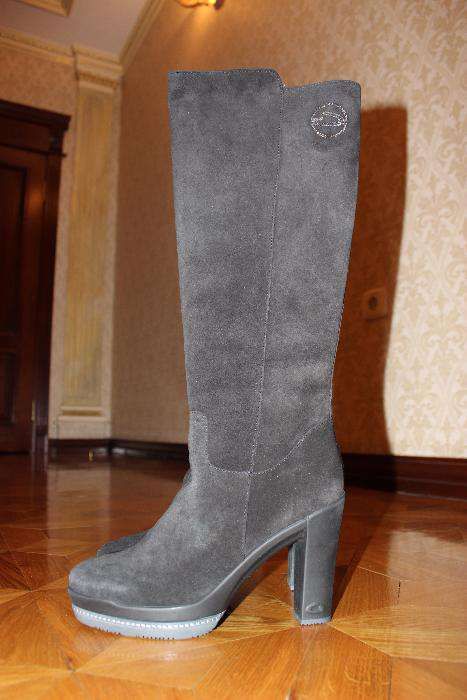 Сапоги зимние замшевые