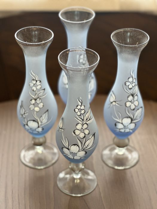 Вазы (парные вазы)  Богемия